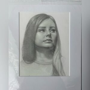 Graphite portrait. Original drawing.
